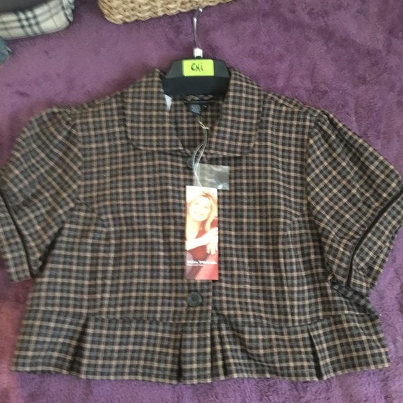 NWT Kim Parrish Collection Vintage Winter Cropped Top - Picture 12 of 13